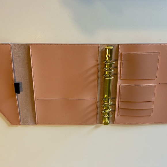 Erin Condren Planner Blush Vegan Leather Ring Binder 8” x 9” - Picture 5 of 8